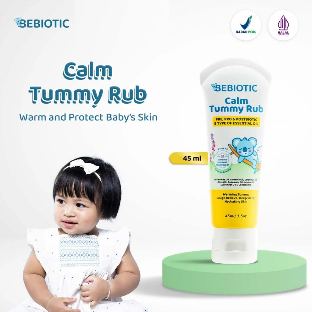 Bebiotic Calm Tummy Rub 45ml - Diformulasikan dengan 8 natural oil