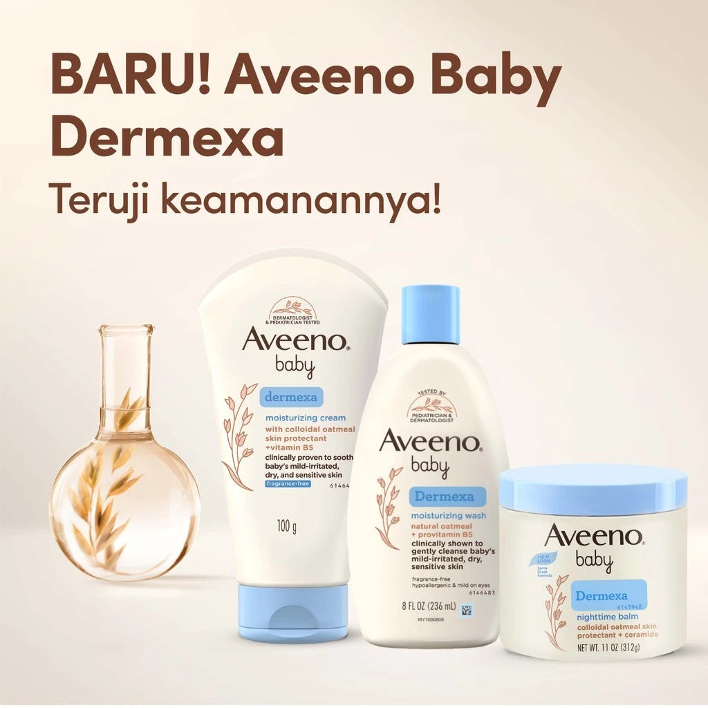 AVEENO Baby Dermexa Moisturizing Wash 236 ml / Sabun Mandi Bayi Melembapkan Kulit Kering & Sensitif