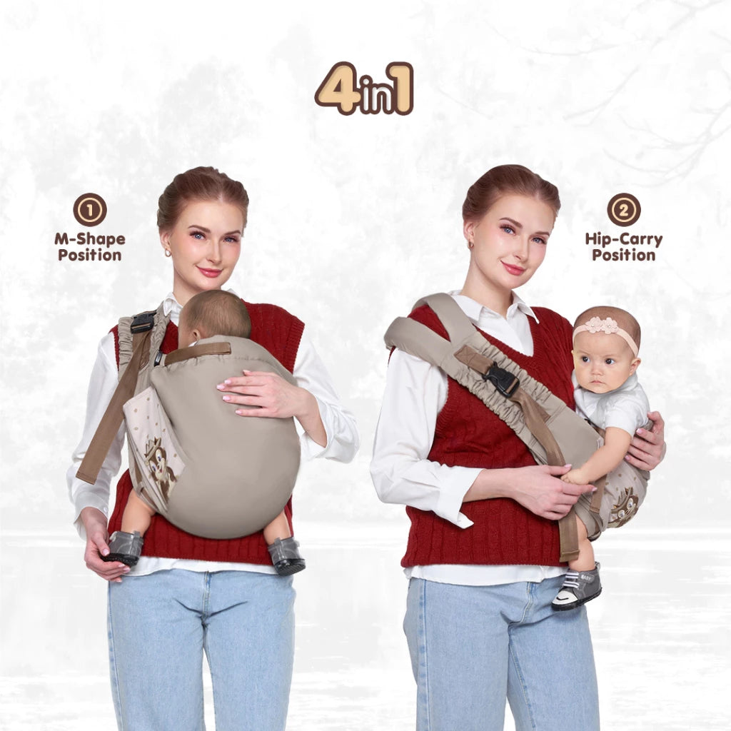 DIALOGUE BABY Gendongan Samping M-Shape 4IN1 Squirrel Series DGG4338 - Gendongan Bayi