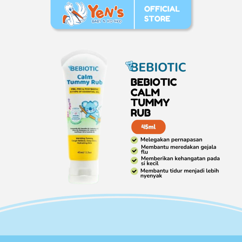 Bebiotic Calm Tummy Rub 45ml - Diformulasikan dengan 8 natural oil