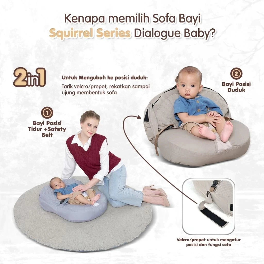 DIALOGUE Baby Sofa Bayi 2IN1 Squirrel Series DGK9316