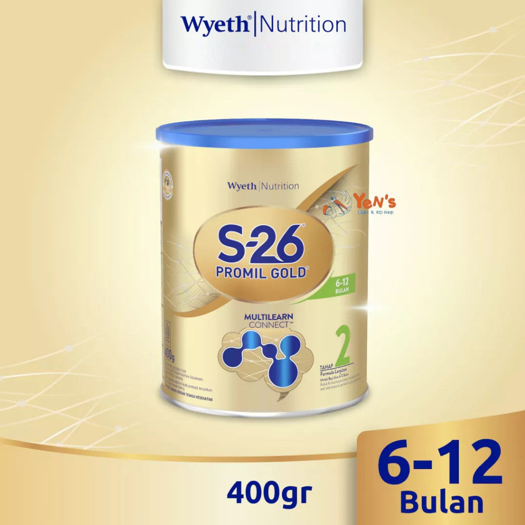 S-26 Promil GOLD Tahap 2 Susu Formula Lanjutan Usia 6-12 Bulan 400 gr