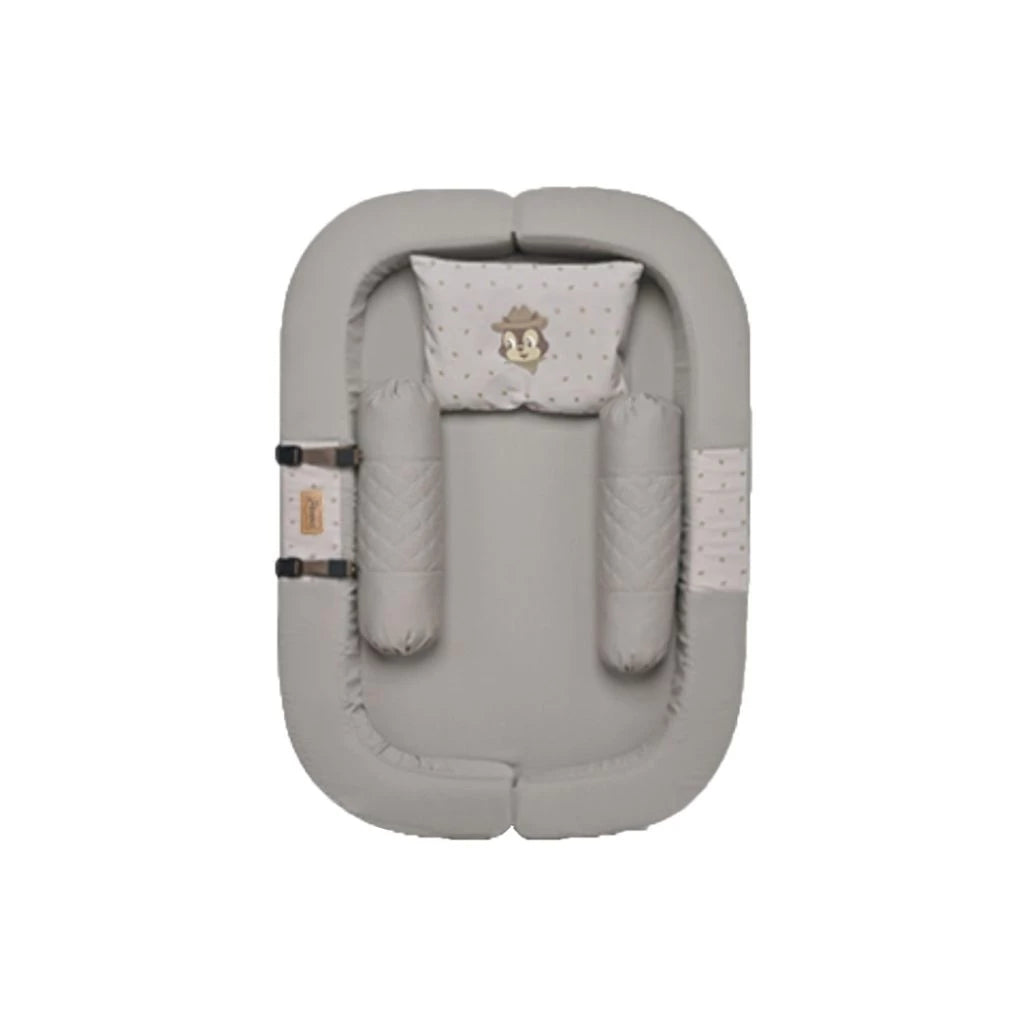 DIALOGUE BABY Kasur Bayi Sofa + Kelambu Squirrel Series DGK9317 Warna Abu, Coklat