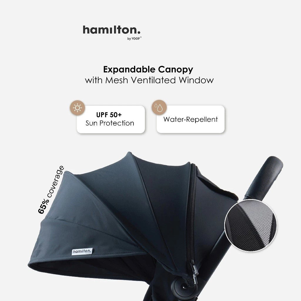 Hamilton X1 Lite Stroller | MagicFold™, Nyaman & Praktis | Kereta Dorong Bayi