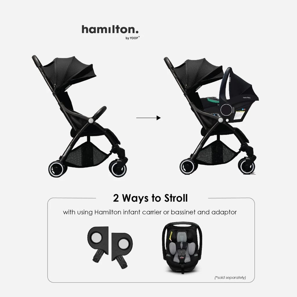 Hamilton X1 Lite Stroller | MagicFold™, Nyaman & Praktis | Kereta Dorong Bayi