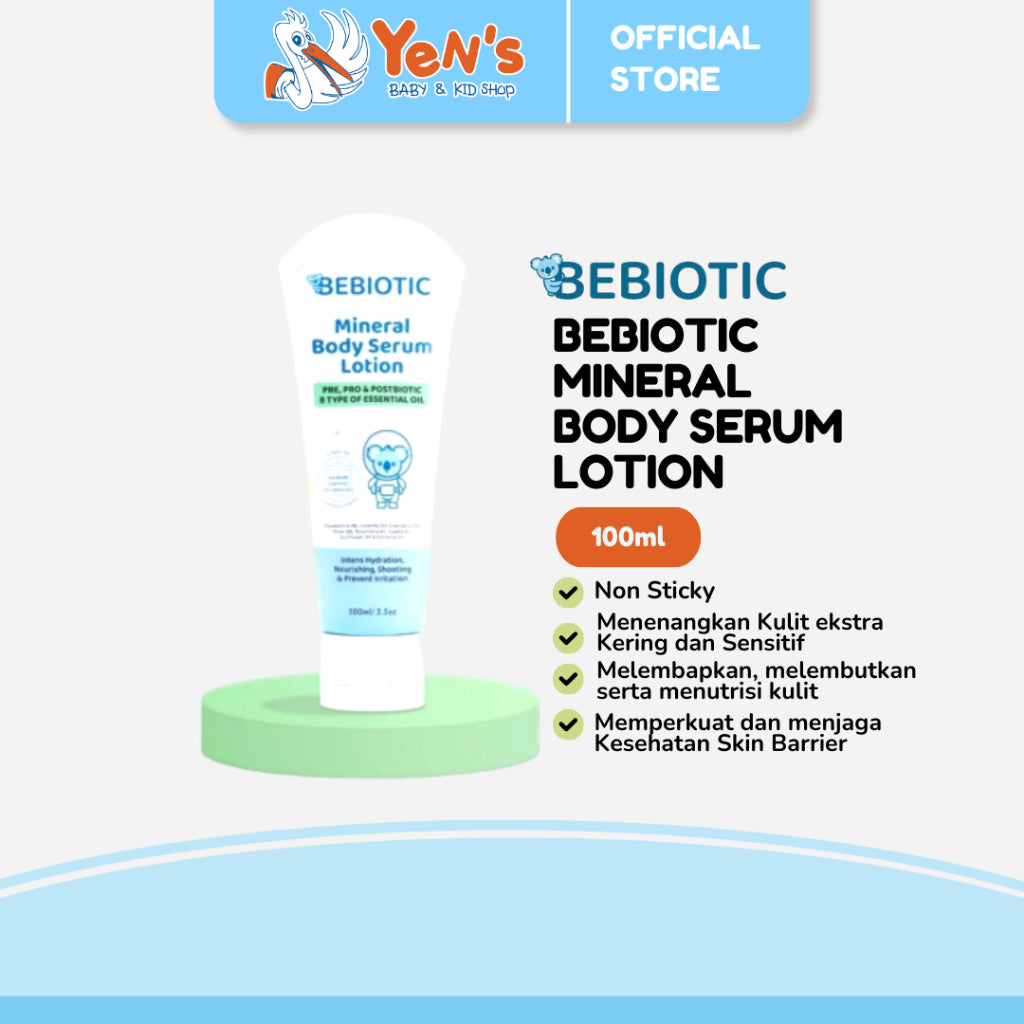 Bebiotic Mineral Body Serum Lotion 100ml - Melembapkan, melembutkan serta menutrisi kulit
