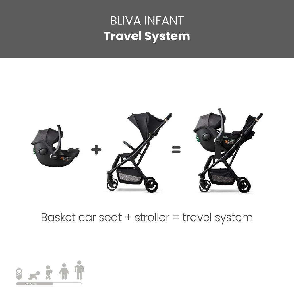 Daiichi Carseat Bliva Infant Marble Black / Ash Grey