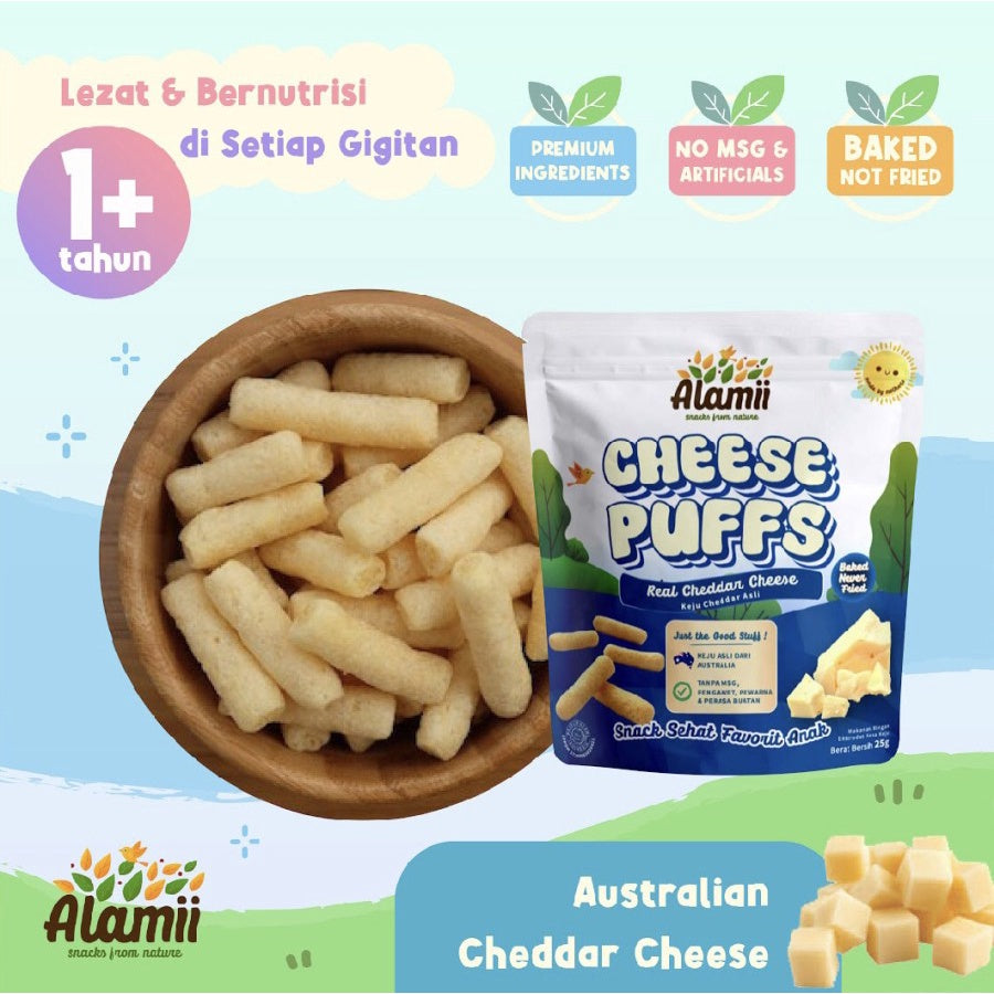 Alamii Puffs Snack 25gr | Cemilan Sehat Bayi & Anak