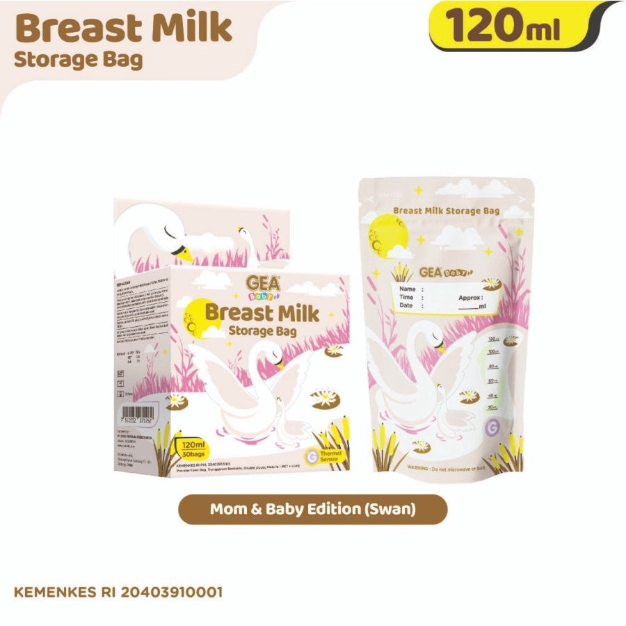 GEABABY Breast Milk Storage Bag 120ml Mom & Baby Edition - kantong asi