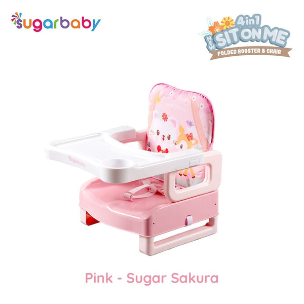 SUGARBABY 4in1 SitOnMe Folded Booster Seat & Chair / Kursi Makan Bayi