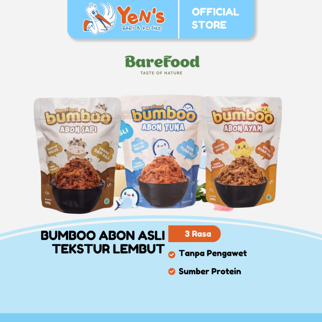 BUMBOO Abon Asli 100gr - Tekstur Lembut MPASI Si Kecil - Sumber Protein - Tanpa MSG - Tanpa Pengawet