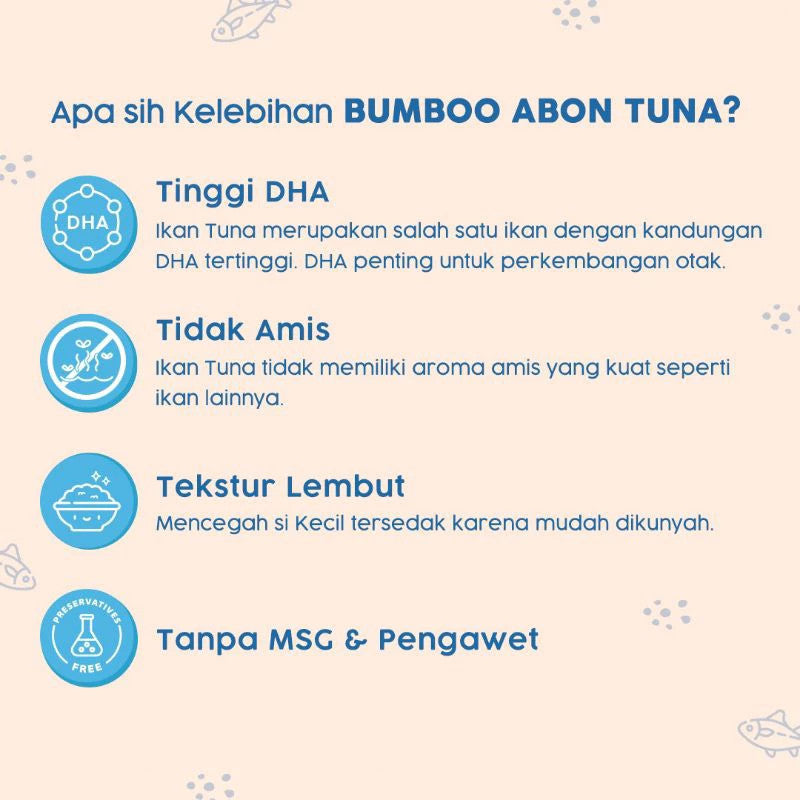 BUMBOO Abon Asli 100gr - Tekstur Lembut MPASI Si Kecil - Sumber Protein - Tanpa MSG - Tanpa Pengawet