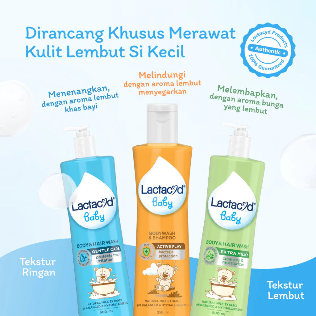 Lactacyd Baby Gentle Care 2in1 Body Wash and Hair Shampoo 60mL