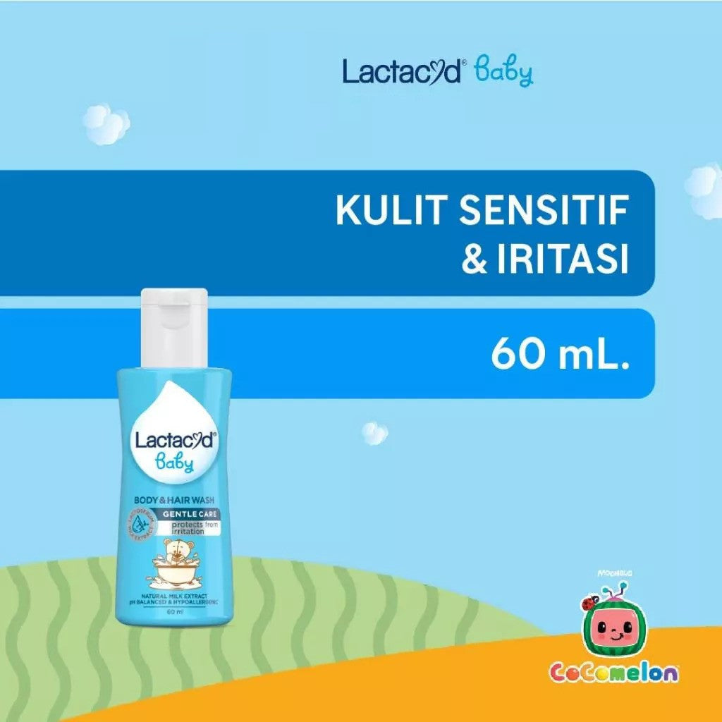 Lactacyd Baby Gentle Care 2in1 Body Wash and Hair Shampoo 60mL