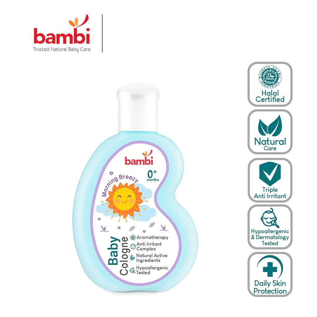 Bambi Baby Cologne 100ml - Parfum Bayi Kulit Normal - Sensitif