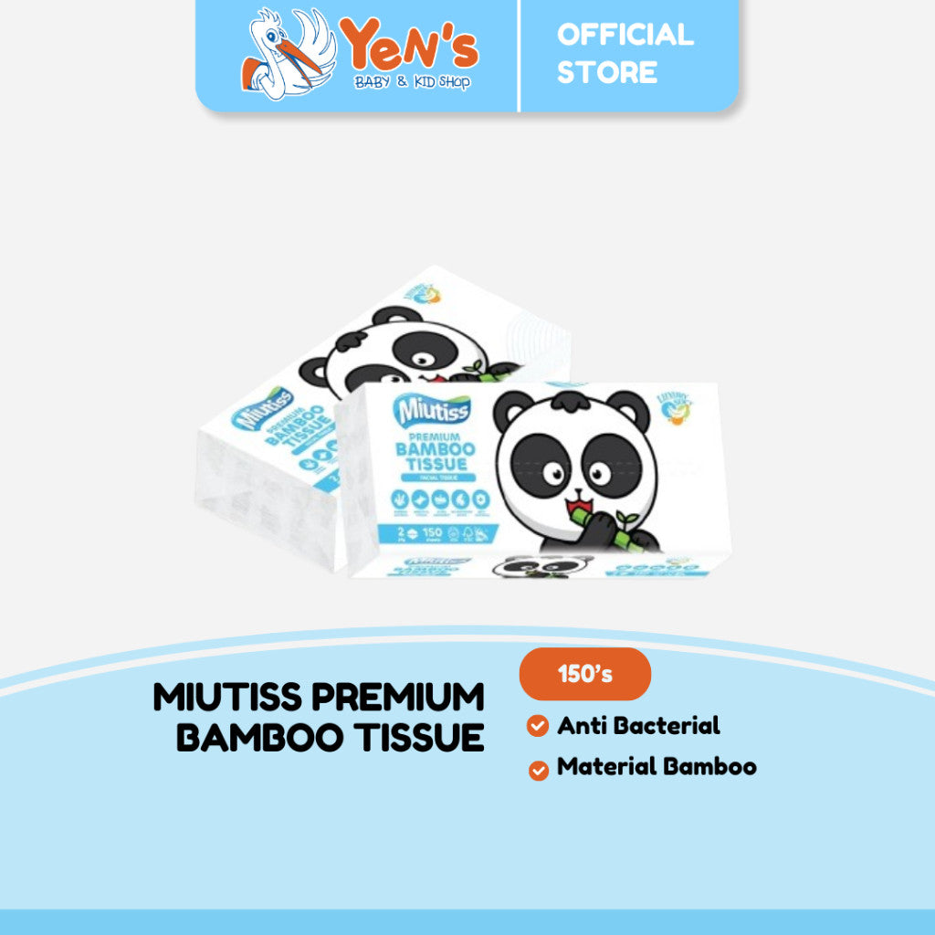 MIUTISS Premium Bamboo Tissue - Facial Tissue 150’sheets (1pcs)