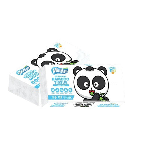 MIUTISS Premium Bamboo Tissue - Facial Tissue 150’sheets (1pcs)