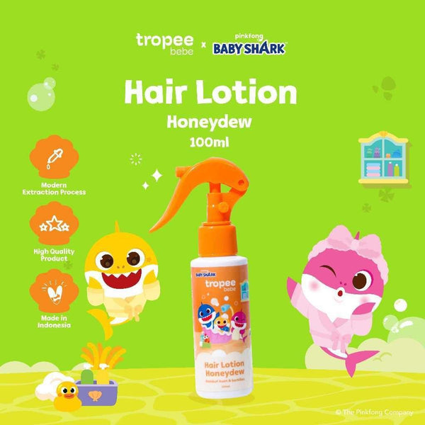 Tropee Bebe x Pinkfong - Lotion Rambut Hair Lotion 100ml  -  Perawatan Rambut Bayi dan Anak