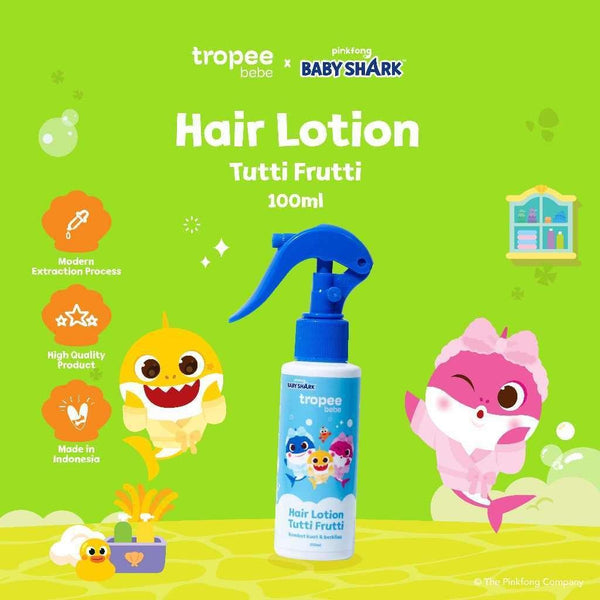 Tropee Bebe x Pinkfong - Lotion Rambut Hair Lotion 100ml  -  Perawatan Rambut Bayi dan Anak