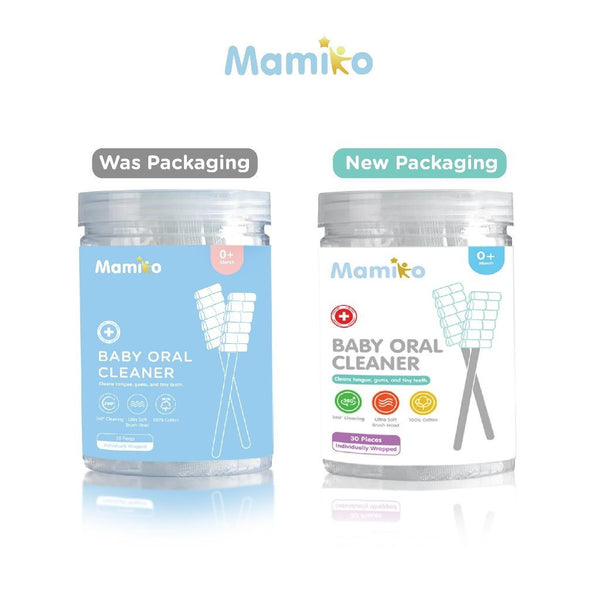 Mamiko Baby Oral Cleaner - Pembersih Mulut Bayi New Born Isi 30 PCS - Aman Digunakan Untuk Bayi 0-3 Tahun