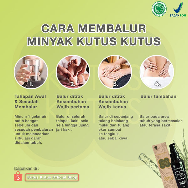 Minyak Kutus Kutus Herbal Organic 100ml