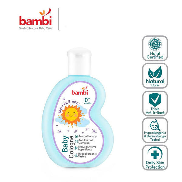 Bambi Baby Cologne 100ml Parfum Bayi Kulit Normal - Sensitif
