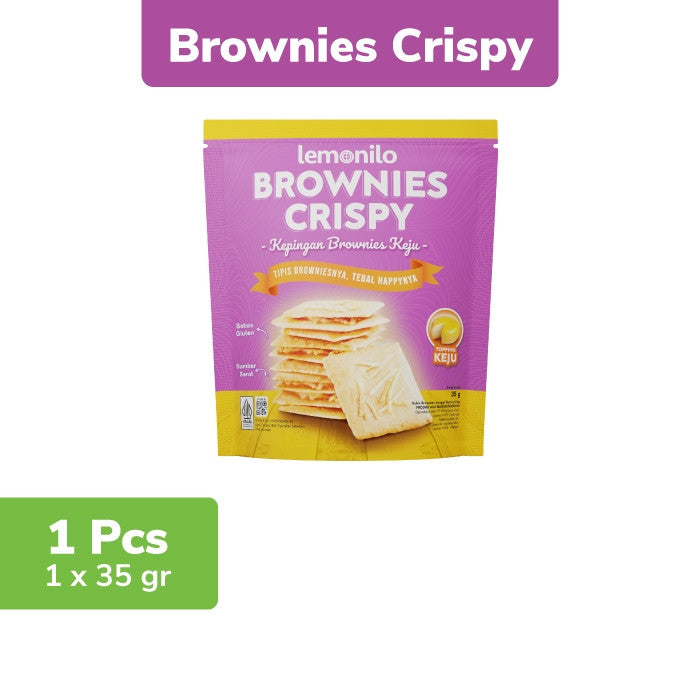 LEMONILO Brownies Crispy 35g - Brownis Kering Halal