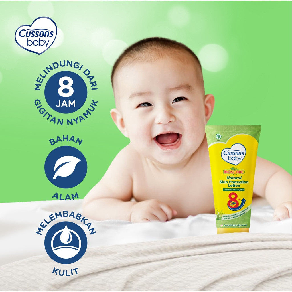 Cussons Baby Lotion Moscare Skin Protection - Losion Bayi Anti Nyamuk 50gr / 100 gr