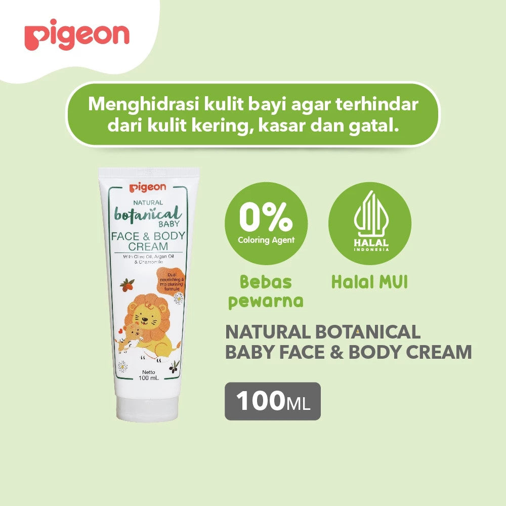 PIGEON Botanical Body & Face Cream 100ML (Krim Bayi)