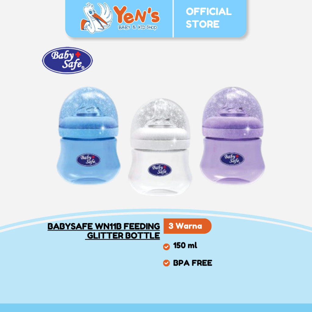 BabySafe WN11 Feeding Glitter Bottle 150 ml / Botol susu