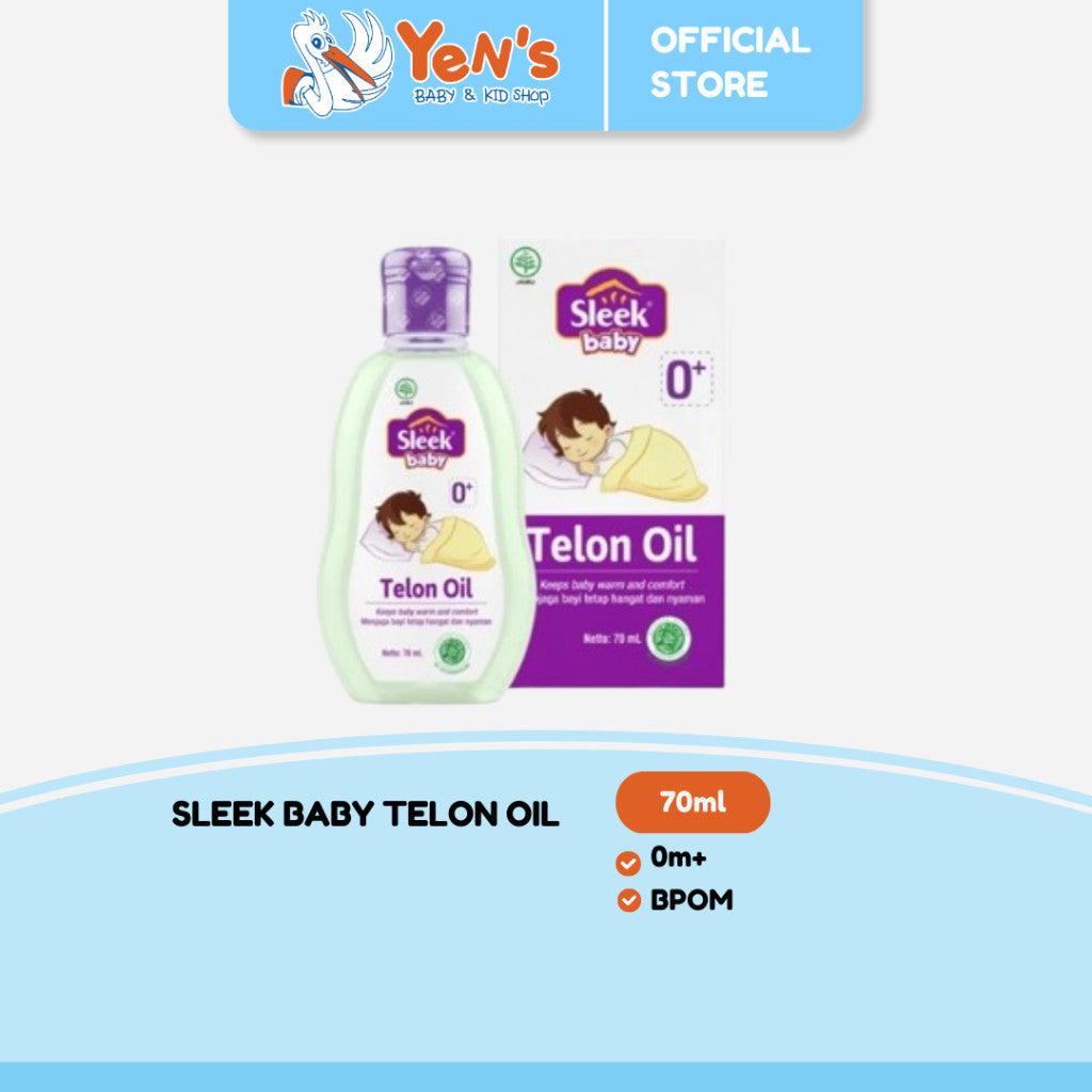 Sleek Baby Telon Oil 70ml - Memberikan kehangatan yang pas