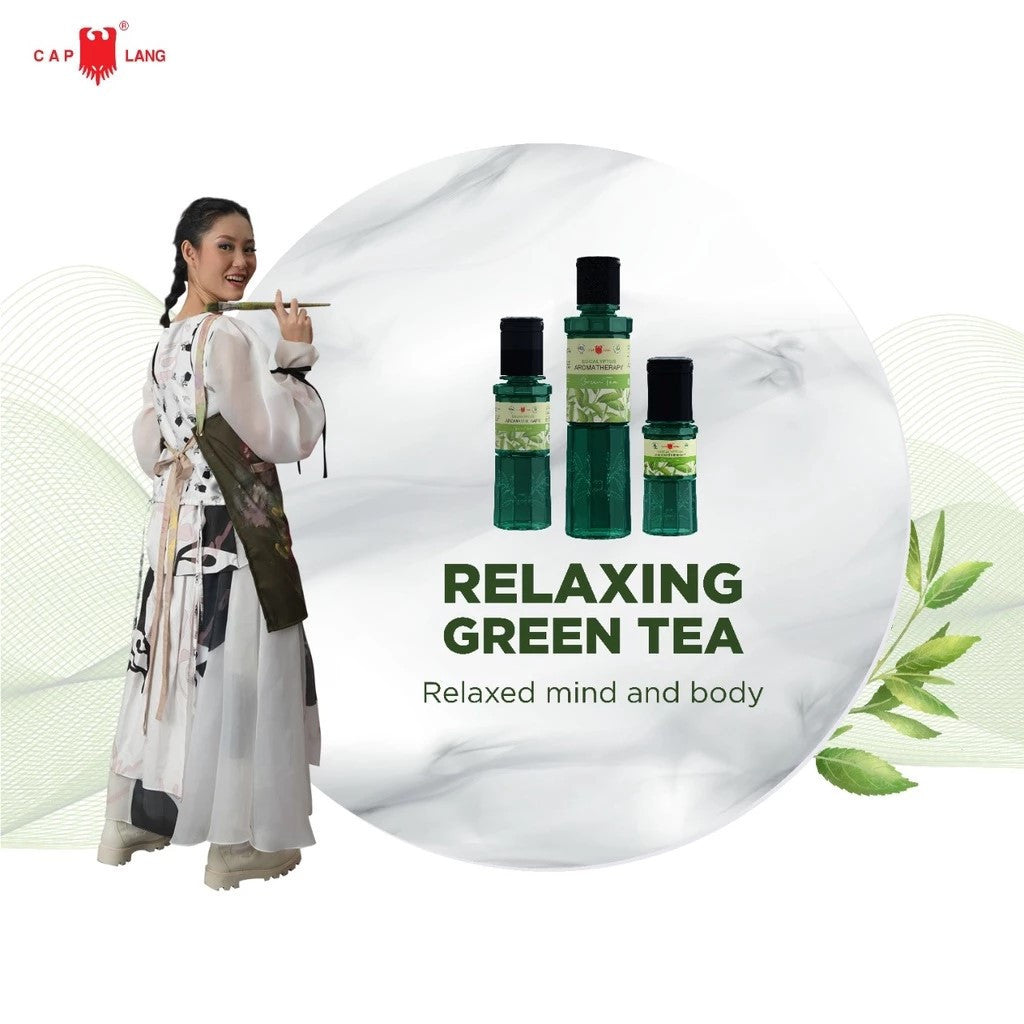 CAPLANG Minyak kayu Putih Green Tea 60ml / 120ml