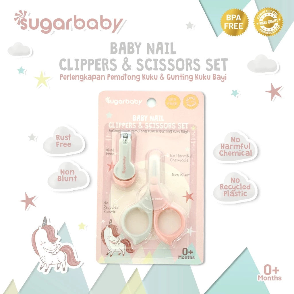 Sugarbaby 2in1 Baby Nail Clippers & Scissors Set / pemotong & gunting kuku