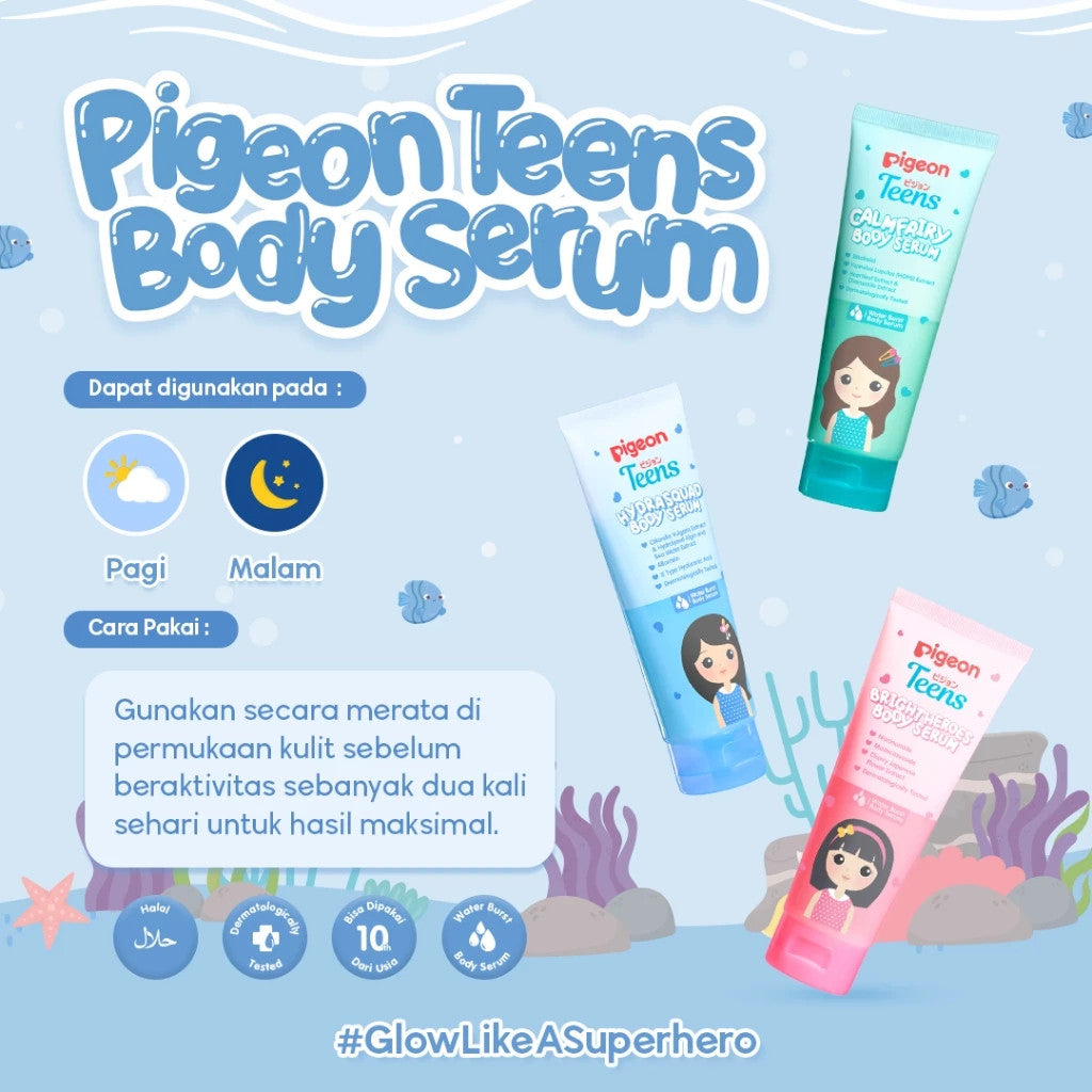 Pigeon Teens Body Serum - Body Serum Remaja -  Body Serum Kulit Kusam , Kering & Sensitif