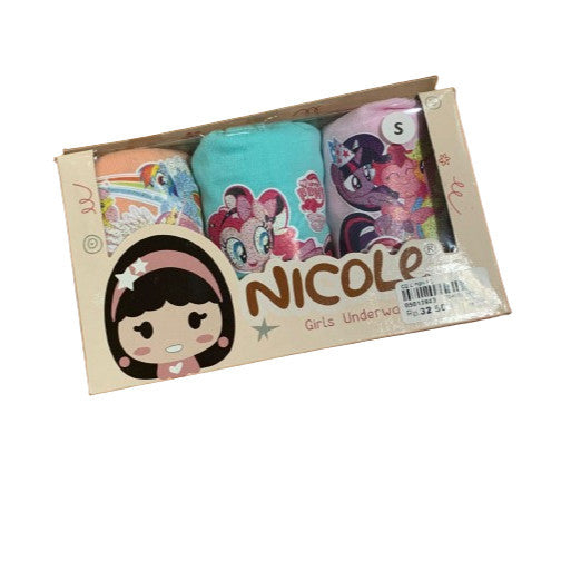 NICOLE CELANA DALAM ANAK PEREMPUAN LITTLE PONNY SERIES