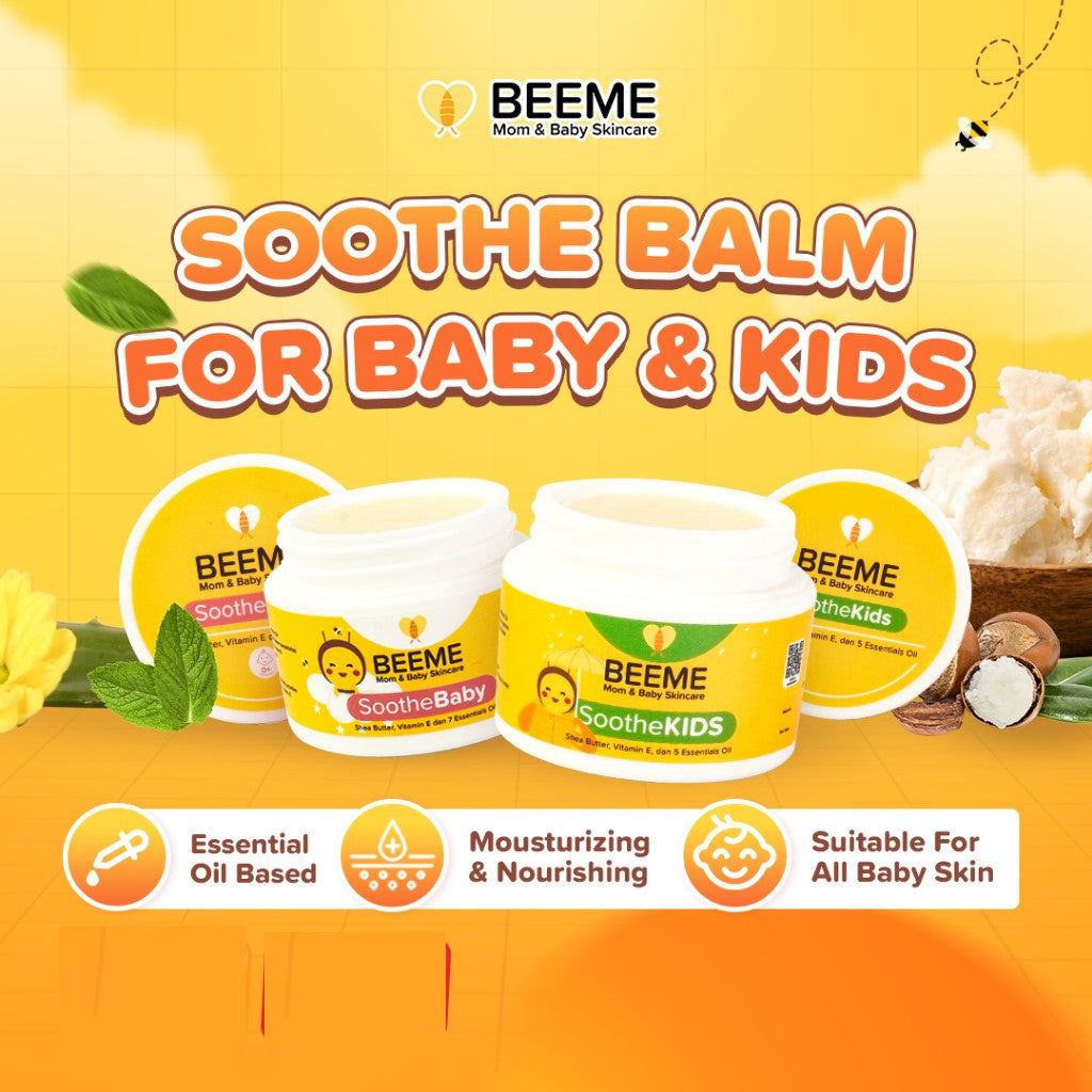 Beeme SootheBaby and SootheKids Balm 15g | Balm Penghangat dan Anti Kolik 0+ Bulan