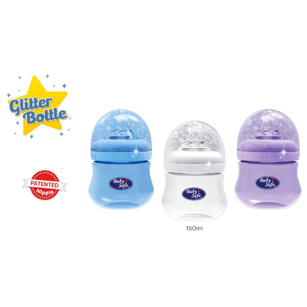 BabySafe WN11 Feeding Glitter Bottle 150 ml / Botol susu
