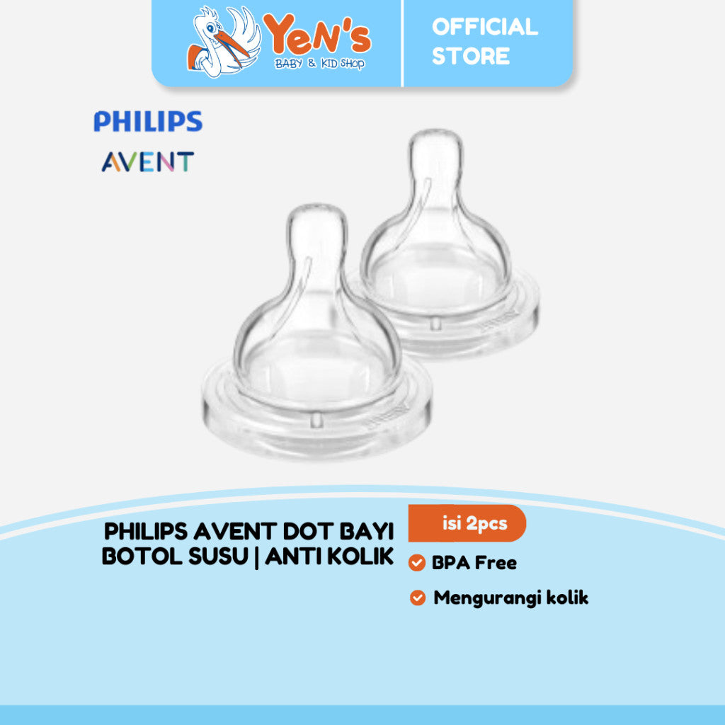 Philips Avent Dot Bayi Botol Susu Anti Kolik - Secara Klinis Mengurangi Kolik