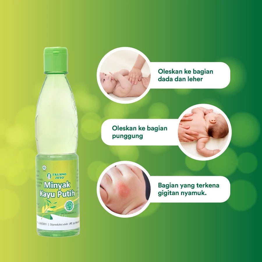 Tresno Joyo Minyak Kayu Putih 60ml / 120ml - Meringankan Sakit Perut dan Mual