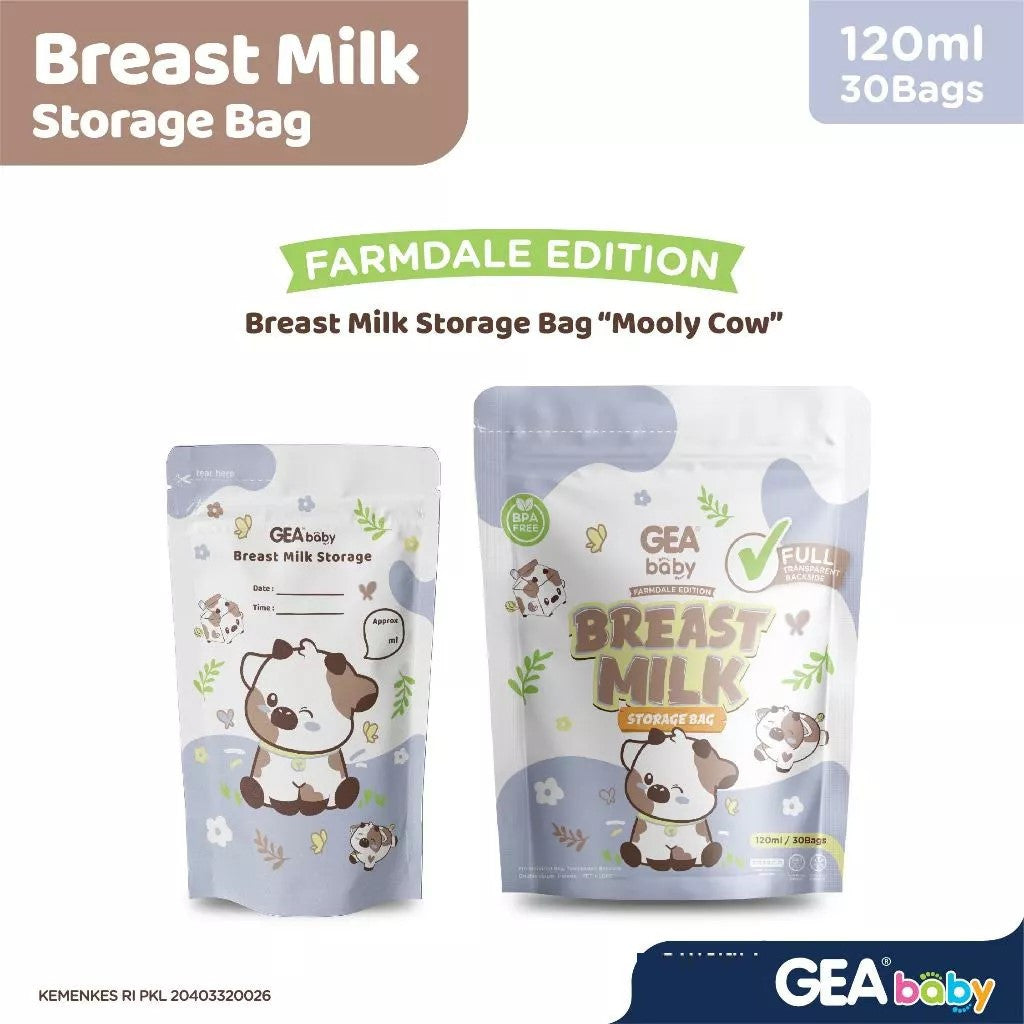 GEA Baby premium breast milk storage bag 120ml  / Kantong Asi Pouch Farmdale Edition