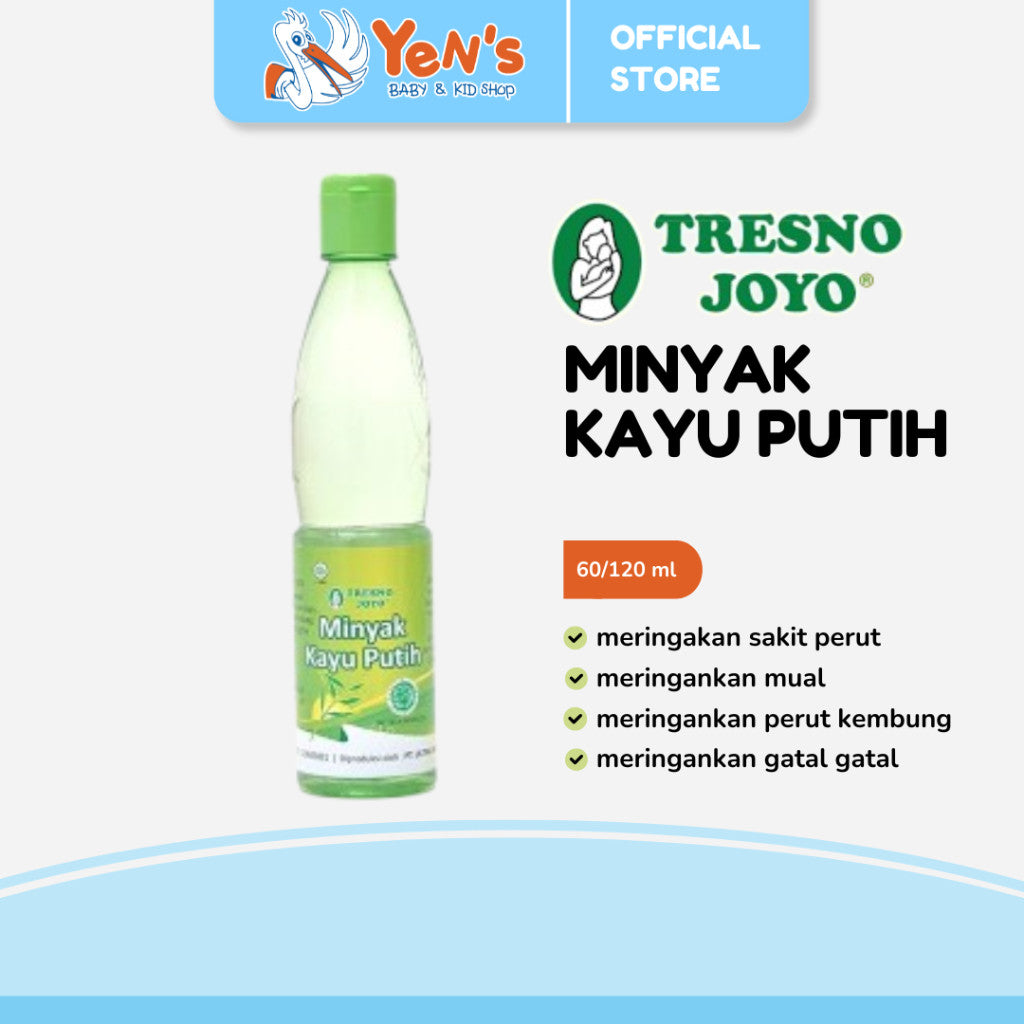 Tresno Joyo Minyak Kayu Putih 60ml / 120ml - Meringankan Sakit Perut dan Mual