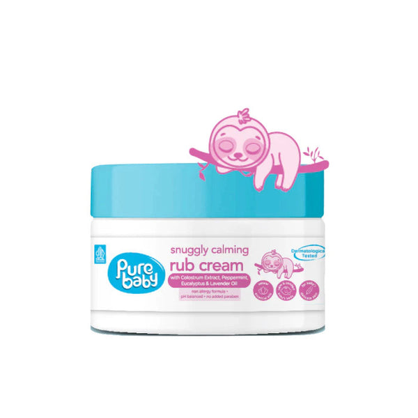 Pure Baby Snuggly Calming Rub Cream 50g - Penghangat Tubuh Bayi Anak