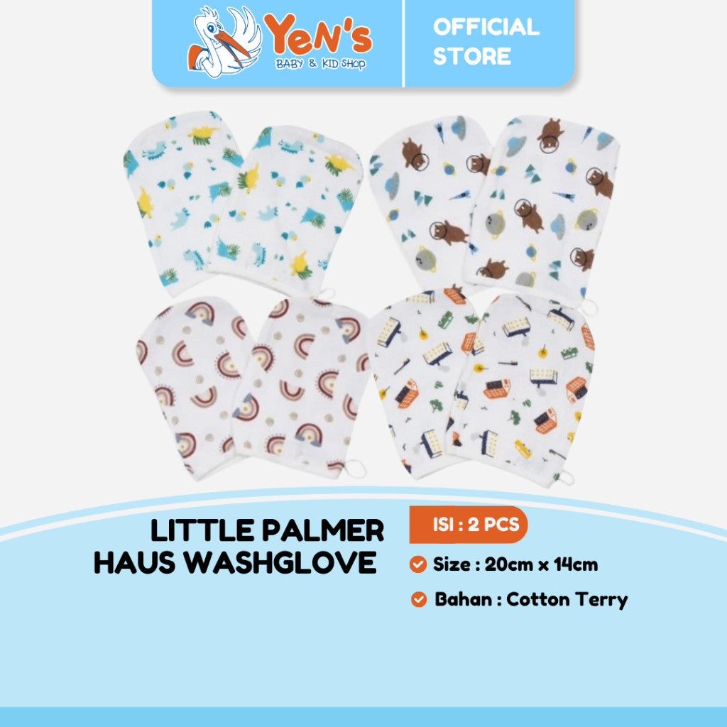 Little Palmerhaus - Washglove Set Of 2 (Waslap Bayi Isi 2)