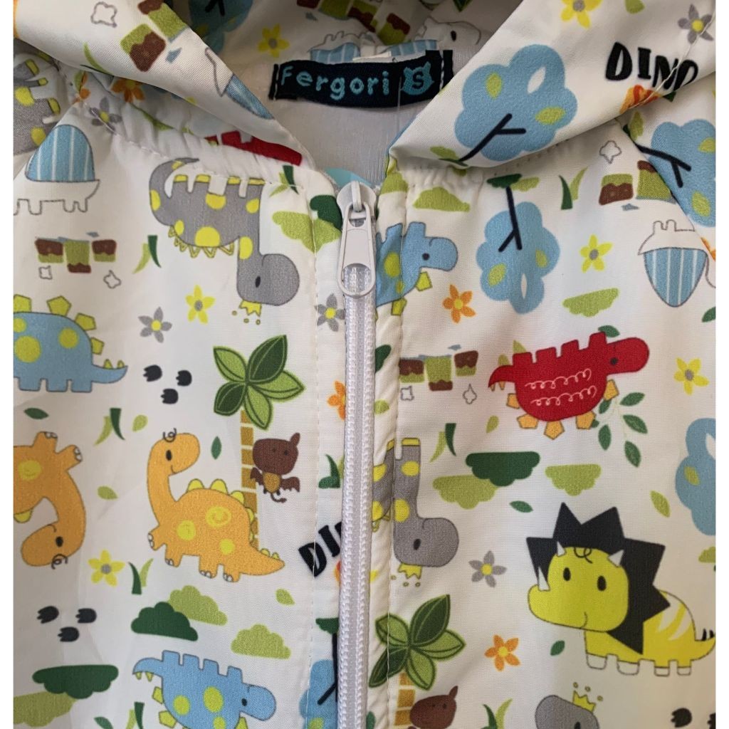 FERGORI Jaket Anak Laki Laki Parasut Motif Dino S-L