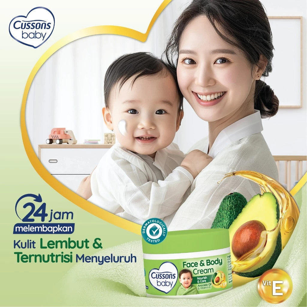 Cussons Baby Face & Body Cream Avocado Oil 50gr