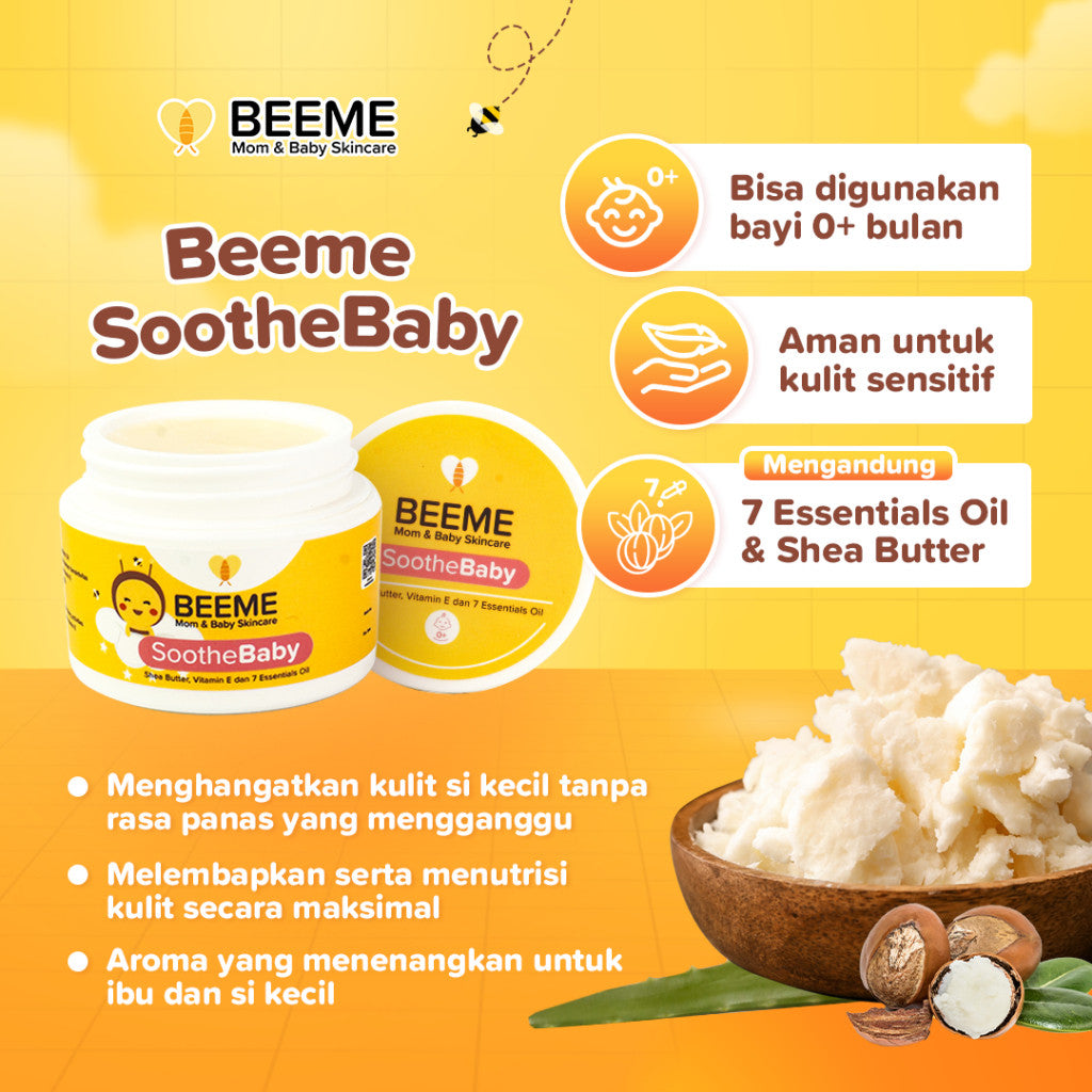 Beeme SootheBaby and SootheKids Balm 15g | Balm Penghangat dan Anti Kolik 0+ Bulan