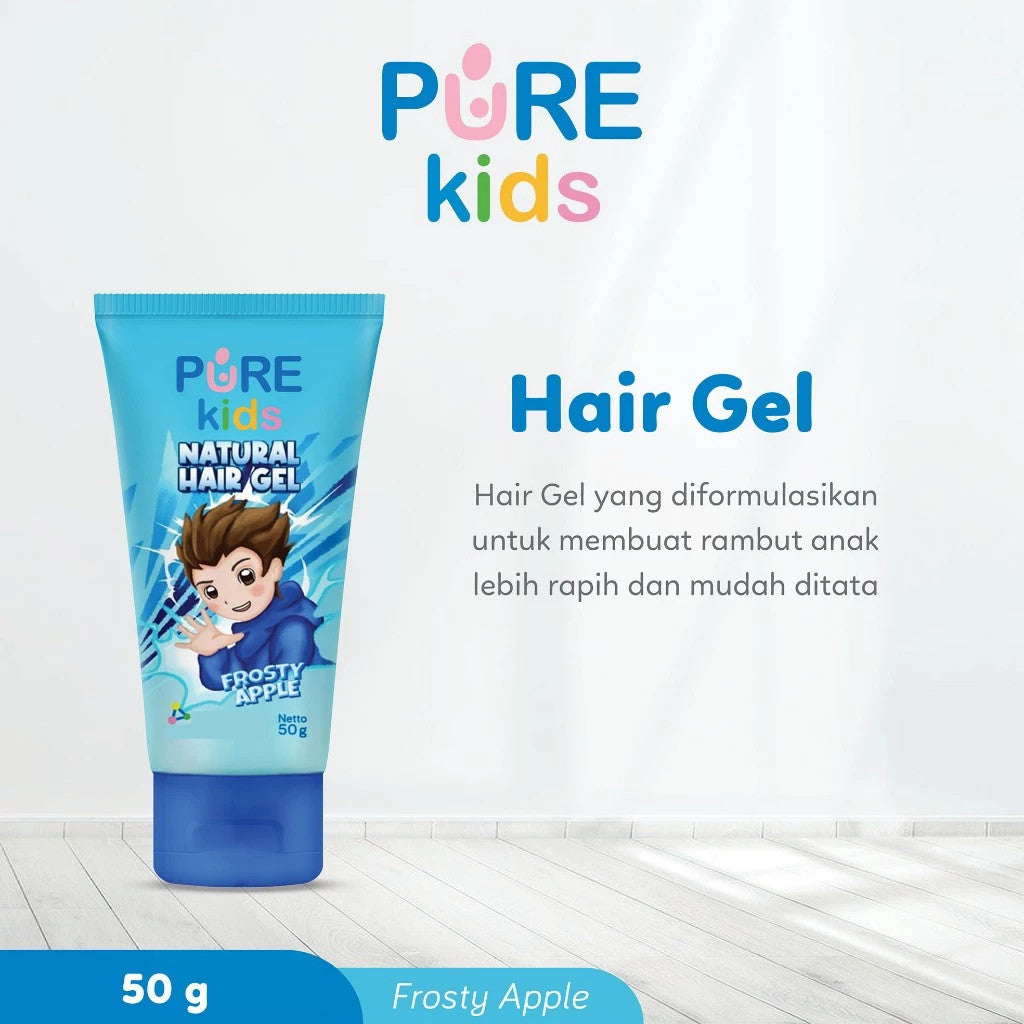 PUREKIDS Natural Hair Gel 50GR - Frosty Apple / Frisky Bergamot