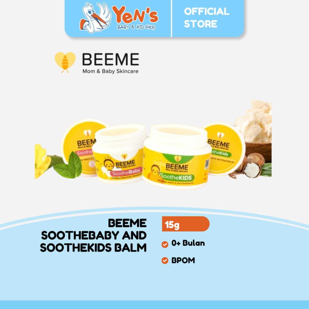 Beeme SootheBaby and SootheKids Balm 15g | Balm Penghangat dan Anti Kolik 0+ Bulan