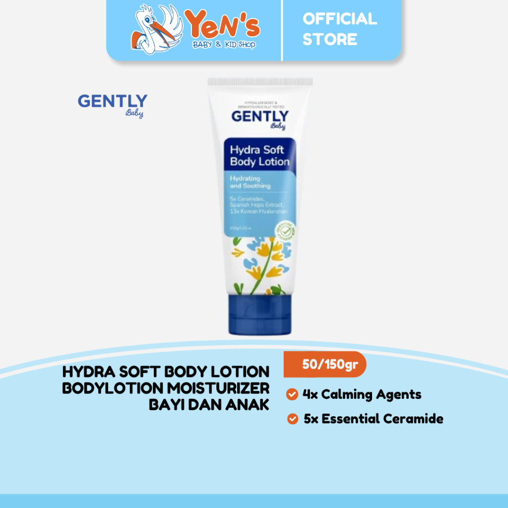 Hydra Soft Body Lotion 50gr / 150gr - Body Lotion Moisturizer Bayi dan Anak - 5x Essential Ceramide