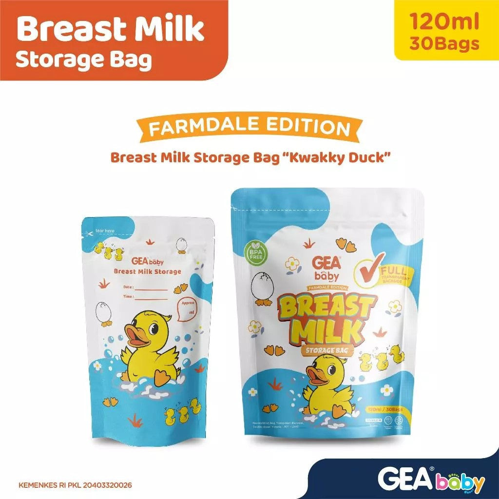 GEA Baby premium breast milk storage bag 120ml  / Kantong Asi Pouch Farmdale Edition